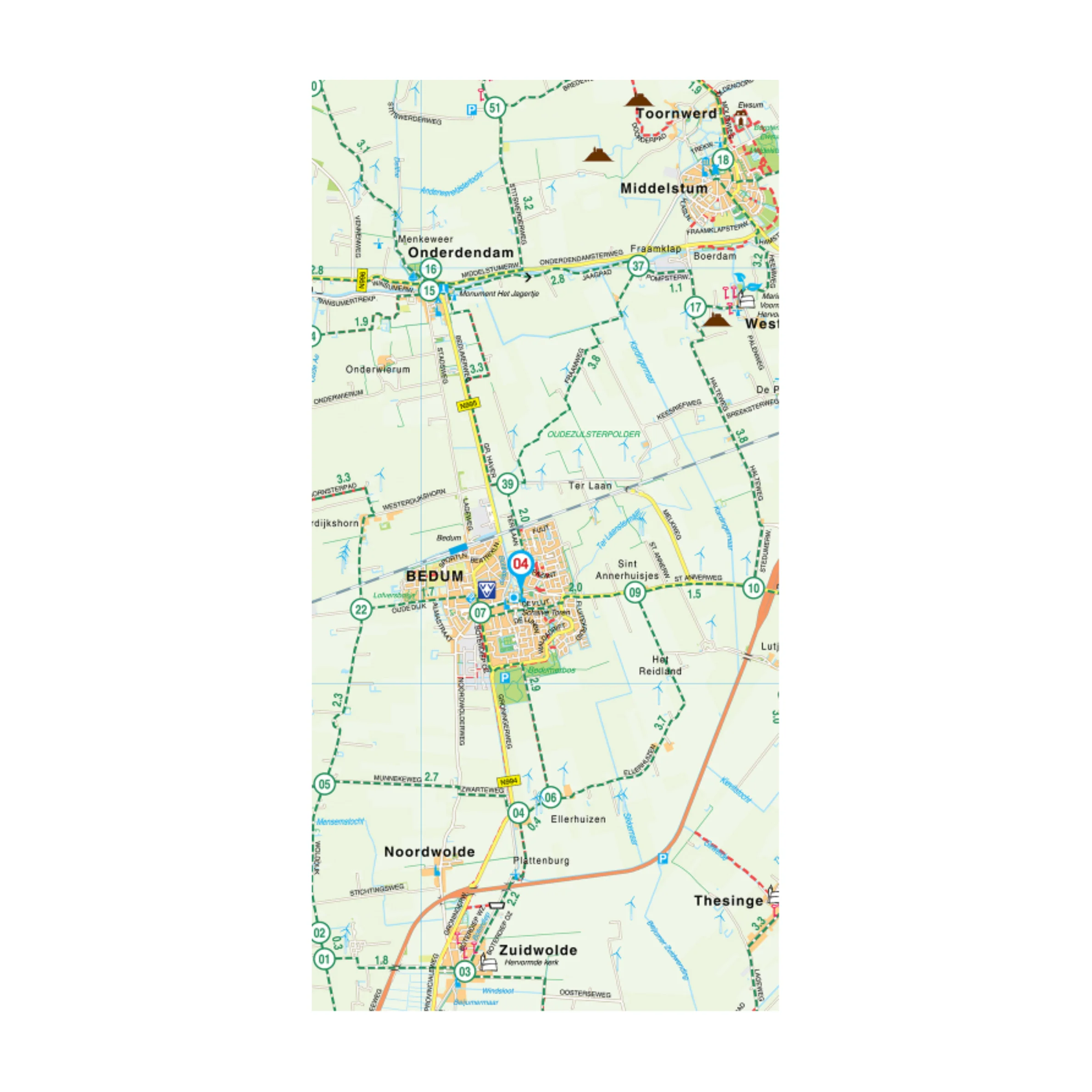 Falk fietskaart: Groningen 1 - Image 3